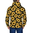 thumbnail image 5 of Zip Up Hoodies for Men - sunflower pattern Long Sleeve Comfrt Men'S Fashion Hoodies & Sweatshirts, Jackets for Men Hoodies Pullover Clothing Clothes with Pouch, 5 of 5