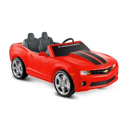 UPC 615266008211 product image for Kid Motorz Chevrolet Camaro 12-Volt Battery-Operated Ride-On, Red with Racing St | upcitemdb.com