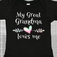 thumbnail image 4 of Inktastic My Great Grandma Loves Me Heart Great Grandchild Boys or Girls Baby Bodysuit, 4 of 5