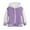 Purple, variant on SRZYMJ Kids Varsity Jacket Boys Baseball Jacket Sports Outerwear Coat for Girls School Uniform Green 1-2 Years