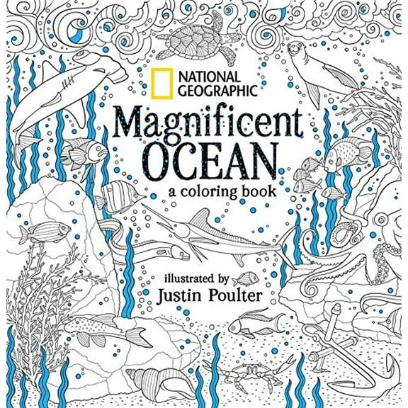 Pre-Owned National Geographic Magnificent Ocean: A Coloring Book Paperback