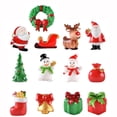 thumbnail image 3 of Cateissary 13 Uds. Modelos en miniatura de Navidad estatua de resina paisaje adornos de autoensamblaje terrario de jardín accesorios de regalos Kits de decoración para fiestas, 3 of 6