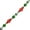 Mix / Green & Red & Silver, variant on John Bead DIY Designer Bead Strand - Round Wood, Red and Green