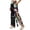 Black10, variant on Stralyhd Animal Print Shoulder Surgery Womens Pants Tear Away Pants Easy To Wear and Take Off Sweatpants Rotator Cuff Pants with Pockets White M