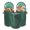 Green 3pcs, variant on Reusable Yard Waste Bags - 26.4 Gallon Outdoor Trash Can, Large Leaf Collection Trash Bag with Lid & Handle,Collapsible Gardening Containers for Yard,Lawn and Leaf Cleanup,Weed Bag