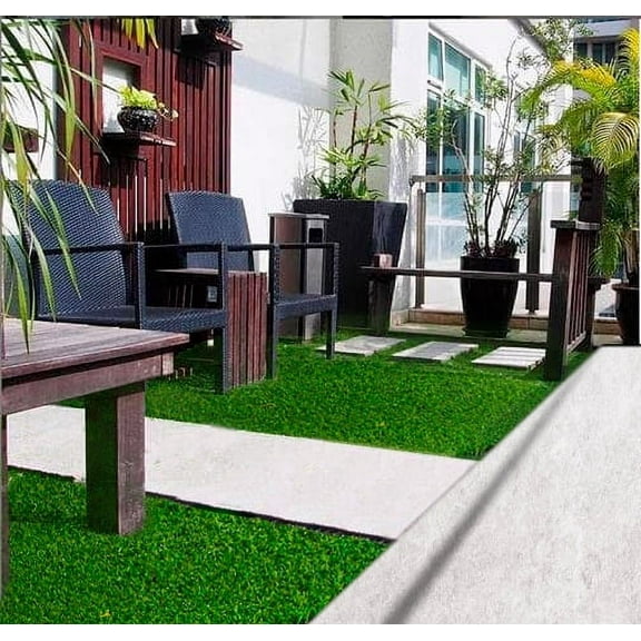 AllGreen Precut 6 ft. x 8 ft. Indoor/Outdoor Artificial Turf, Durable Polypropylene Blades