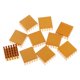 thumbnail image 2 of Kit de Enfriamiento de Enfriador de Disipador de Calor de Aluminio Dorado Piezas 22x22x10mm, 2 of 7