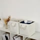 thumbnail image 5 of Cubos de almacenamiento ISEMINGLA, 28 x 28 cm, 6 unidades, tela blanca, 5 of 6