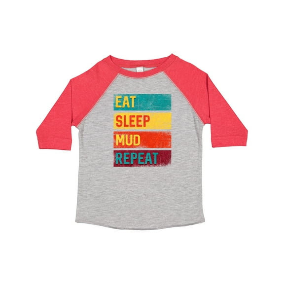 Inktastic Motocross BMX off Road Eat Sleep Mud Repeat Boys or Girls Toddler T-Shirt