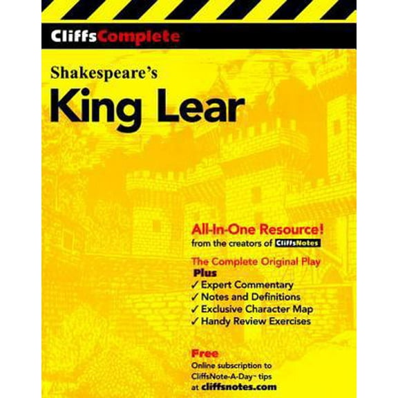 Pre-Owned Cliffscomplete King Lear (Paperback) 0764585711 9780764585715