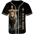 thumbnail image 2 of Lotusprinthandmade Personalized Name Normal Isn't Coming Back but Jesus is Cross Christian Unisex Baseball Jersey XS-5XL Multicolor, 2 of 5