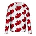 thumbnail image 5 of fartey Mens Plus Size Valentine's Day Tops Funny Romantic Heart Printing T Shirts Tunic Comfy Long Sleeves Tshirt Casual Cute Crewneck Workout Top for Gifts, S-5XL, 5 of 5