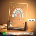 thumbnail image 3 of Luz de noche de puente de arcoíris personalizada para niñas, regalos de cumpleaños de Navidad para niños personalizados, luz de noche de acrílico, decoración de guardería de bebé personalizada, lámpar, 3 of 6