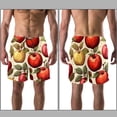 thumbnail image 3 of luoweisi Men's Beach Shorts Quick Dry Swim Trunks with Mesh Lining Fruit M, 3 of 5