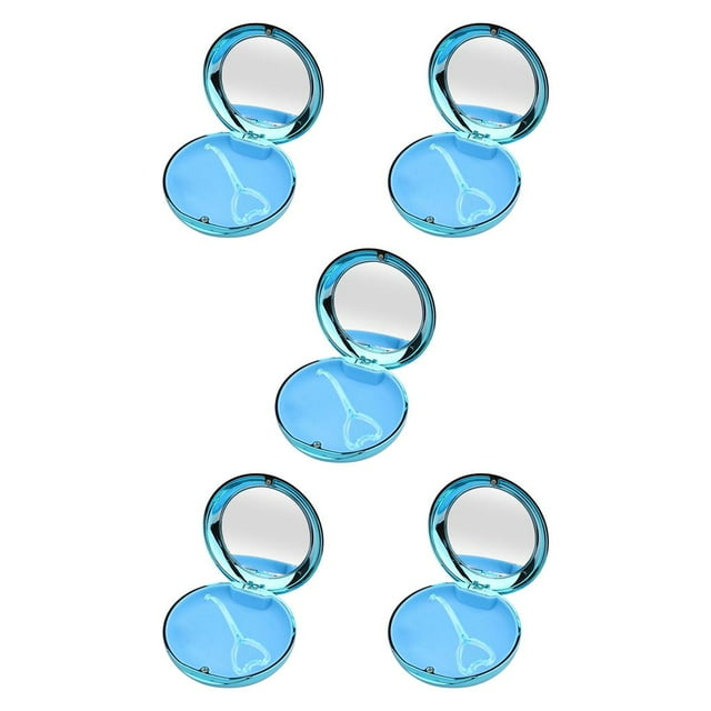 Baohd 1/2/3/5 Étui de Retenue de Voyage avec Miroir Protection Trous avec Bleu 5 Pcs
