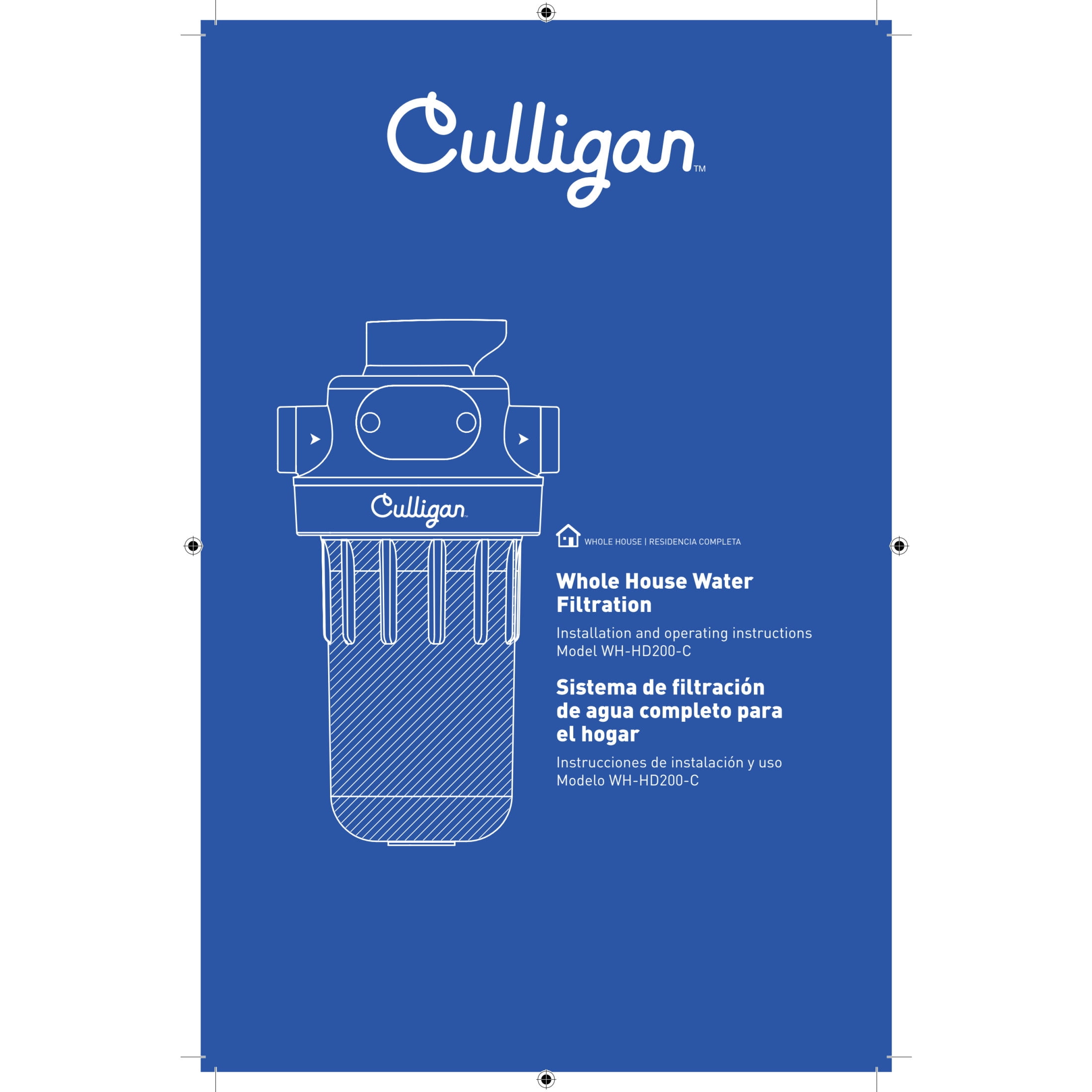 Culligan WH-HD200-C Whole Home Heavy Duty 1" Water Filtration System
