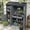 Gray, variant on Mintazer 71.6" Tall Outdoor Storage Shed with Potting Bench Workstation & Waterproof Roof, Garden Tool Cabinet with 7 Shelves & 2 Drawers and 6 Hooks, Gray