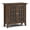 Rustic Natural Aged Brown, variant on Simpli Home Bedford 32 inch Wide Solid Wood Transitional Low Storage Media Cabinet in Dark Tobacco Brown