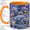 Orange, variant on Winter Village Accent Mug, 11oz Ceramic Coffee Cup for Snow Lovers