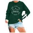 thumbnail image 2 of Women's Sweatshirts 2025 Love Like Jesus Sweatshirt Christian Pullover Tops Long Sleeve Crewneck Sweatshirt for Women, 2 of 5