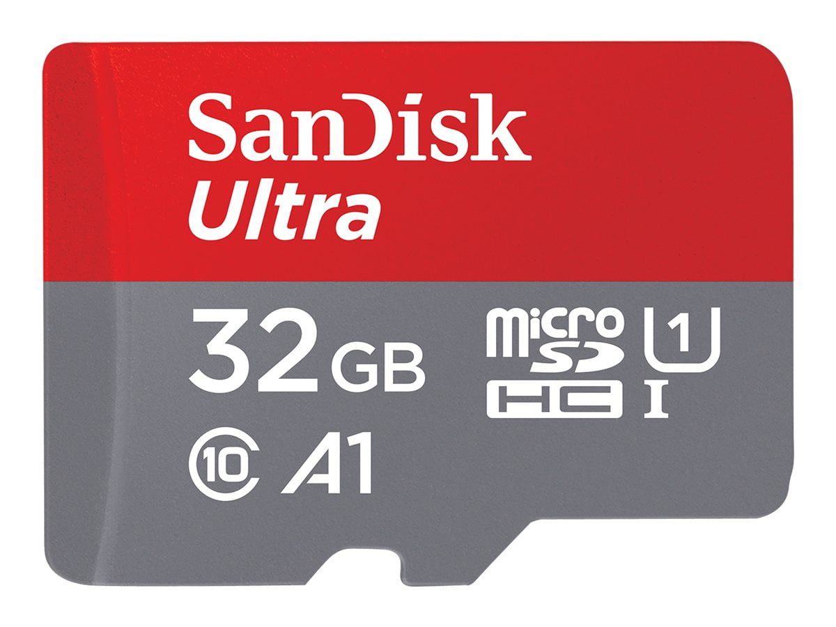 SanDisk - Flash memory card (microSDHC to SD adapter included) - GB - A1 / UHS-I U1 / - microSDHC UHS-I - Walmart.com