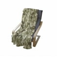 thumbnail image 4 of Camo Soft Flannel Fleece Throw Blanket, Old Fashioned Camouflage Pattern Classical Jungle Survival Theme, Cozy Plush for Indoor and Outdoor Use, 50" x 70", Pale Green Army Green, by Ambesonne, 4 of 6