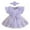 Purple, variant on Riecok Baby Girl Infant 1st Birthday Princess Romper Dress Mesh Skirt 3D Flower Applique Ruffle Sleeve Occasion Dressy Blue 6 M