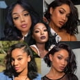 thumbnail image 7 of Transparent Lace Frontal Wig Human Hair 4x4 Human Hair Wigs for Women Pre Plucked Lace Front Human Hair Wig, 7 of 7
