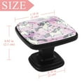 thumbnail image 3 of 4 Pcs Square Cabinet Handle Cupboard Knob Drawer Pulls Handle Unicorn Drawer Knobs with Screws Furniture Decoration, 3 of 5