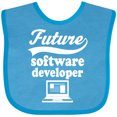 thumbnail image 3 of Inktastic Future Software Developer Shirt Childs Job Boys or Girls Baby Bib, 3 of 4