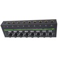 thumbnail image 1 of Headphone Amplifier, 8 Channel Metal Stereo Audio Amplifier, Mini Earphone Splitter, Portable Stereo Amplifier with RGB Light for Sound Mixer, 1 of 7