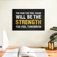 thumbnail image 3 of Elephant Stock Inspirational Gym Wall Art - Horizontal Canvas Wall Art - Living Room Wall Decor - Wall Signs Canvas - Orange And White Decor - 12" x 8", 3 of 8