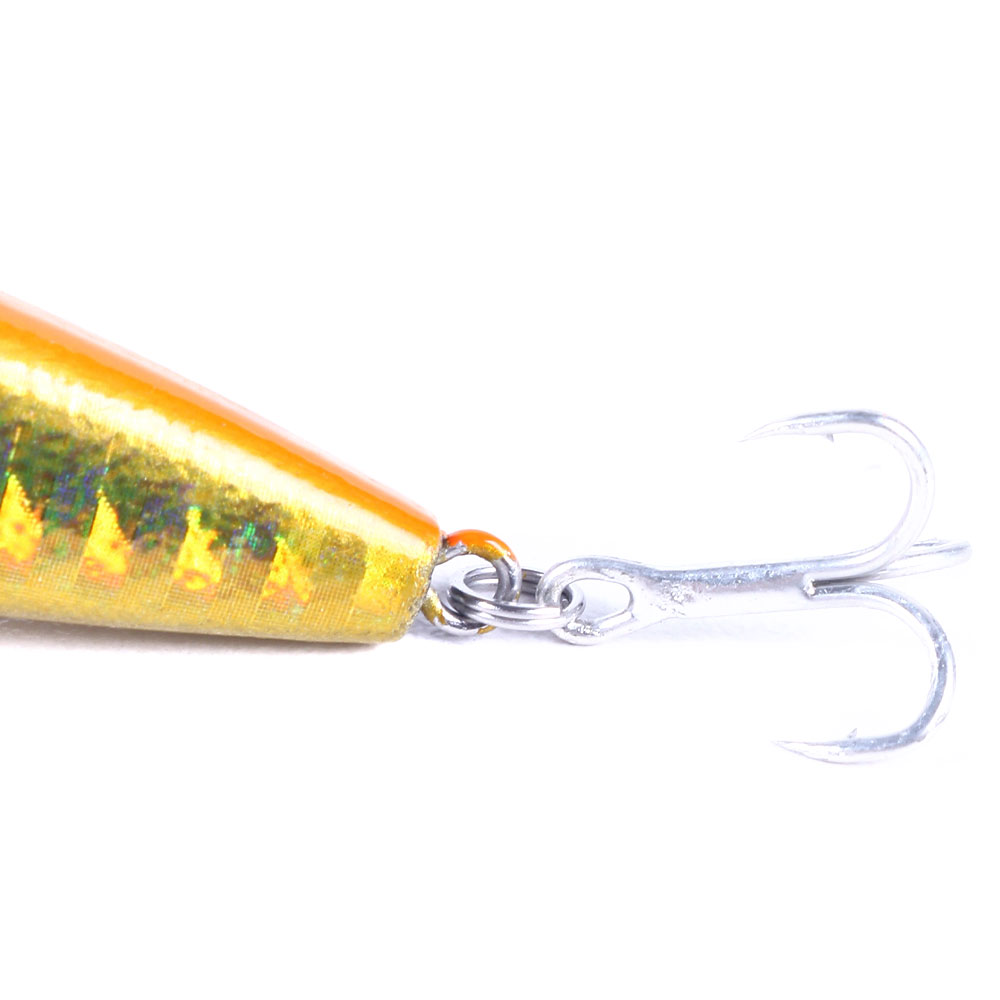 HENGJIA Fishing Lures Hard Bait Minnow VIB Lure with Treble Hook Life-Like Swimbait Fishing Bait Popper Crankbait Sinking Lure for Trout Bass Walleye Redfish, 6PCS