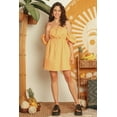 thumbnail image 2 of Mango Cotton Cold Shoulder Puff Short Sleeve Mini Dress, 2 of 5