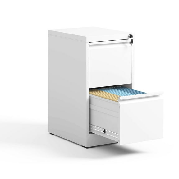 Metal Vertical File Cabinet With Lock, 2 Drawers, For Office, Build, Spacious Organization Office/home, Storage