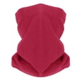 thumbnail image 2 of Red Neckerchief Winter Ski Warm Scarf Multifunctional Cold Proof Fleece Outdoor Windproof Motorcycle Riding Head Cover Thick, 2 of 3