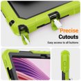 thumbnail image 7 of Case for Lenovo Tab 10.1 inch 2025 Release (TB-311FU/TB-311XU), 360 Rotating Stand Handle Pencil Holder Shoulder Strap Heavy Duty Shockproof Cover, Lime, 7 of 7