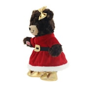 13.5IN Build-a-Bear Santa Girl Bear in Holiday Dress
