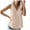 Beige, variant on Fancifize Womens V Neck Tank Tops Loose Fit Basic Casual Summer Tunics Tops Lace Trim Sleeveless T-Shirts Tank Tops for Women