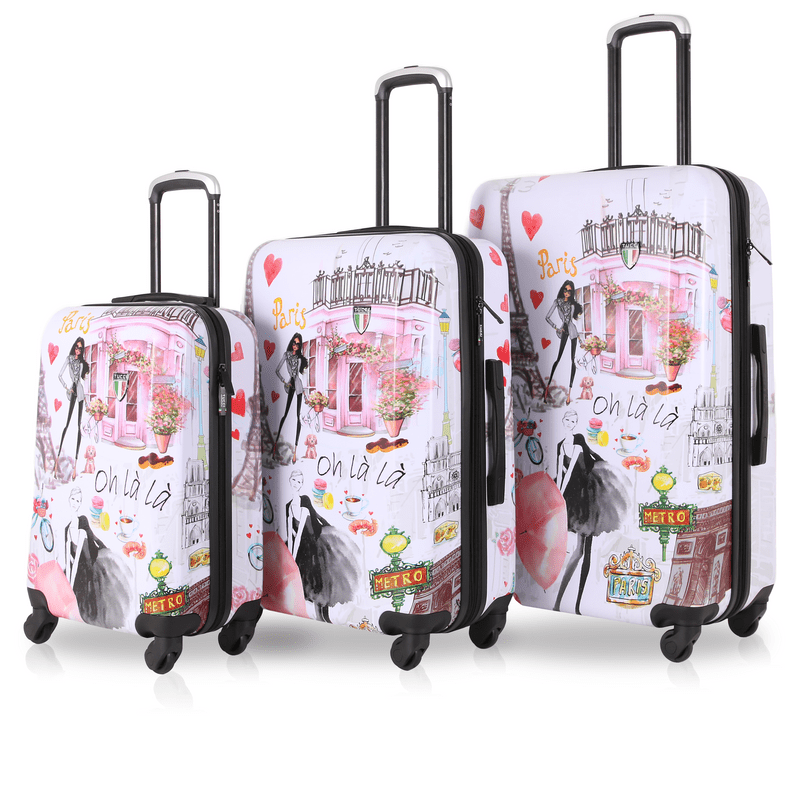 TUCCI Italy PARIS LOVE (20", 24", 28") 3 Pcs Luggage Set