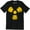 Black, variant on Radioactive Nuclear War Sign Distressed Fashion Mens T-Shirt