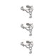 thumbnail image 5 of sweethay Clip de oreja para mujer, sin perforación, compromiso de boda, decoración de joyería para niñas, colgante elegante y delicado de Plata 3Conjunto, 5 of 6