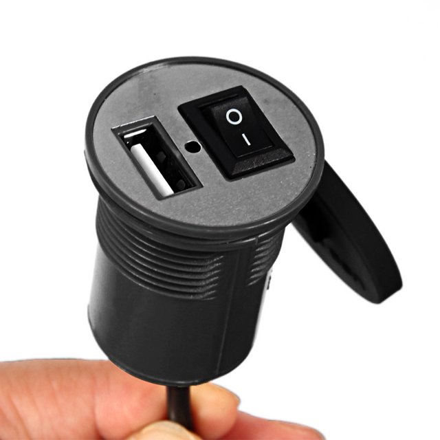 Oubit Charger,Motorcycle Handle Bar Phone Car Black Charger Phone Charger Custom Engineered