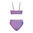 thumbnail image 6 of Xijirk Women's Gradient Spaghetti Strap High Waist Bikini Set Two Piece Swimwear for Summer Beach Pool Party Outdoor,M,Z01 Purple, 6 of 6
