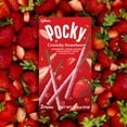 thumbnail image 2 of Glico Pocky Crunchy Strawberry Covered Biscuit Sticks, 1.79 oz (Pack of 8), 2 of 3