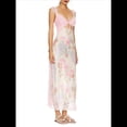 thumbnail image 2 of Vestidos Largos de Verano Y2K con Encaje, Retazos, , Estampado Floral, Escote Corazón, Espalda Descubierta y Abertura para Mujer Rosa M, 2 of 8