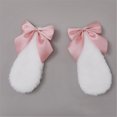 thumbnail image 1 of Xihbxyly Ofertas del día Pinzas para el pelo de Pascua con lazo y orejas de conejo para mujeres y niñas, lindas horquillas, 1 of 1