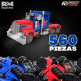 thumbnail image 3 of Juguete Bloques de Construcción Rm Regalomex 2 en 1 Carro Robot Transformable para Niños azul Grande, 3 of 4