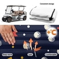 thumbnail image 5 of Uorisanigo Golf Style Golf Cart Seat Covers Breathable Seat Protector with 4 Pockets , Fits for EZGO TXT RXV/Club Car DS Precedent Accessories Gift for Men Women Golfer, 5 of 7