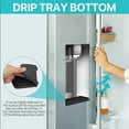 thumbnail image 3 of Refrigerator Drip Catcher For Water Tray, 2-Pack Mini Refrigerator Drip Mats for Ice Water Dispenser, Drain, Prevent Water Spills, Water Splashes and Ice Cube Drops (Rectangle)Black, 3 of 6